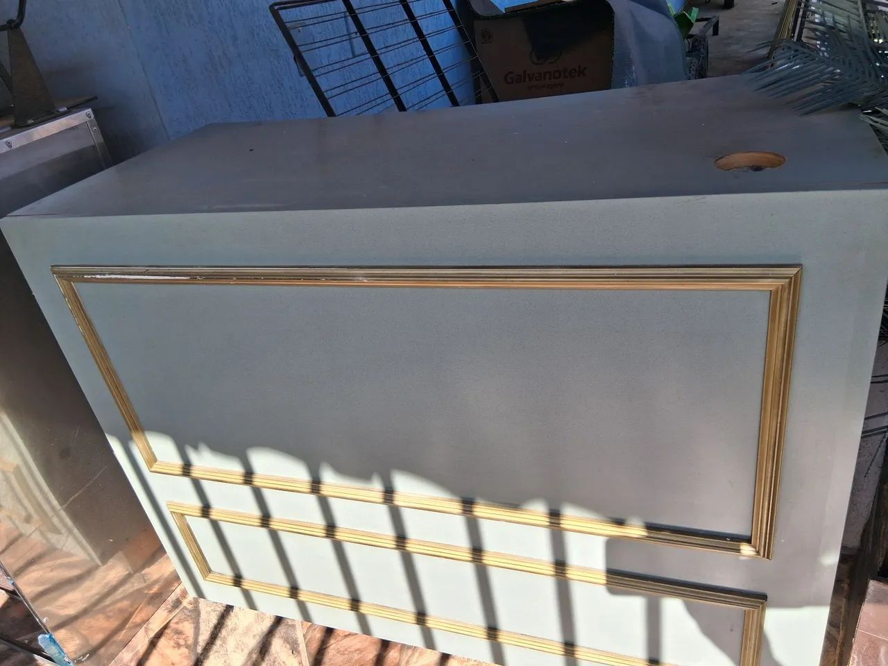 Mesa balcão para computador  de MDF com duas gavetas  - Foto 3