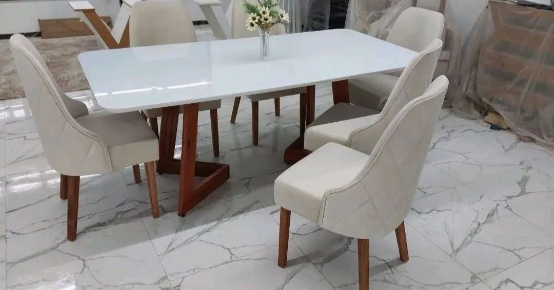 Mesa de jantar 6 cadeiras luxo  - Foto 3