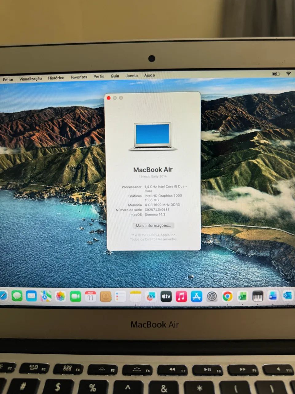 MacBook Air 11? 2014 Core i5 4GB + Carregador - Notebooks - Nova
