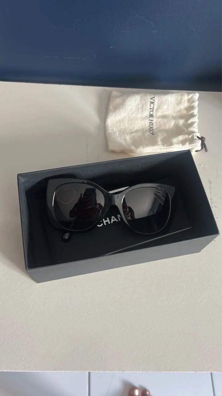 Óculos Chanel de sol quadrado - Foto 4