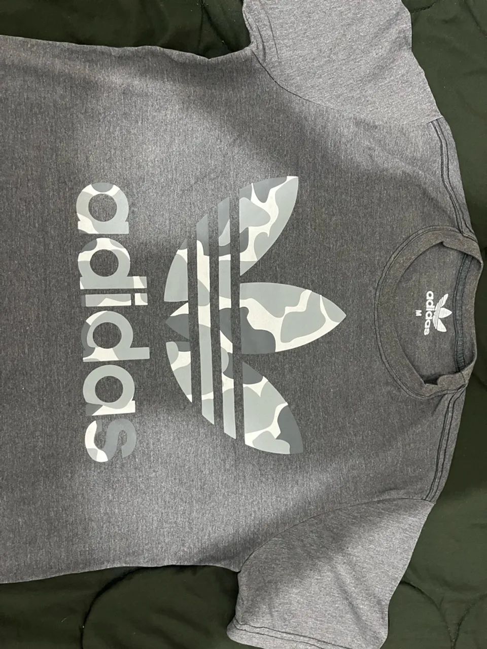  Camiseta Adidas cinza - M - Foto 2