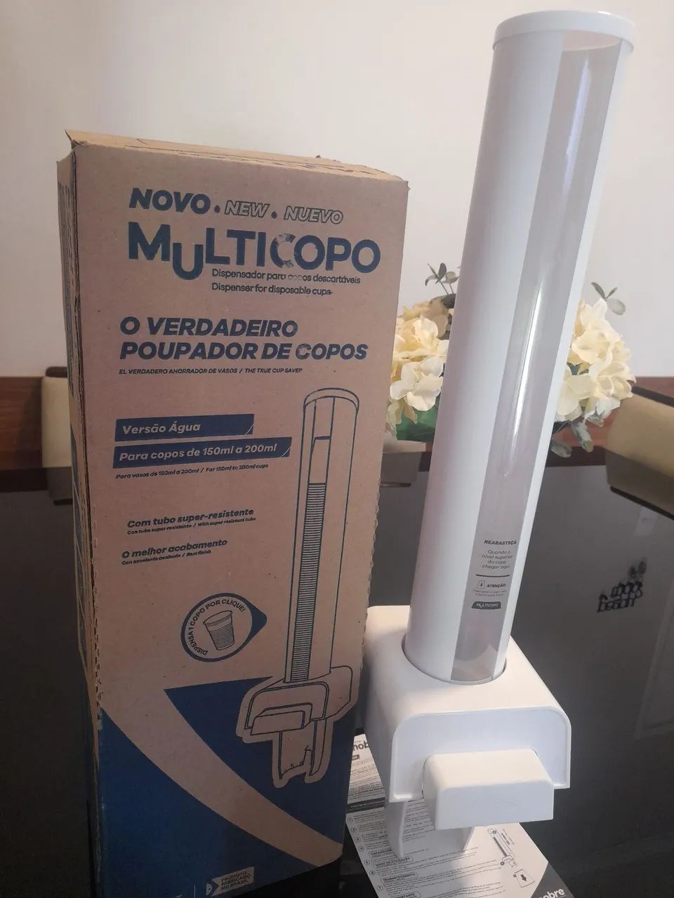 Dispenser de Copos Multicopo (Versão Água) 