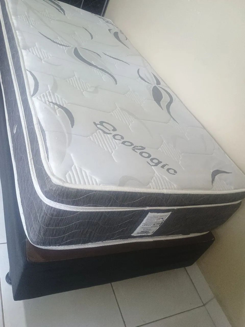 Cama box casal base e o colchão molas ensacadas  - Foto 4