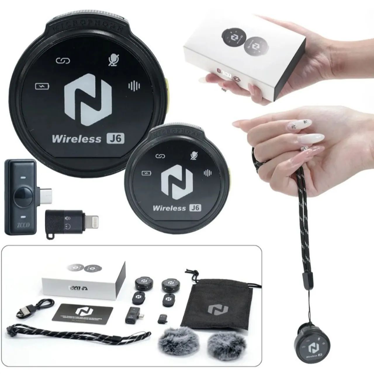 Microfone zcco j6 
