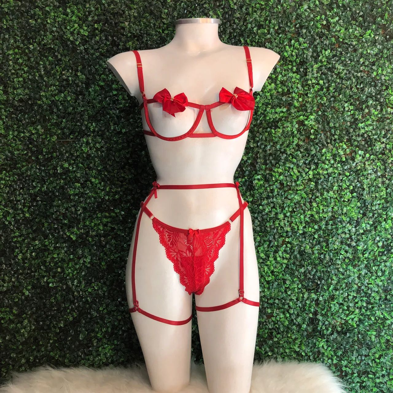Conjunto Deusa c/ Cinta Liga- TAMANHO P e M