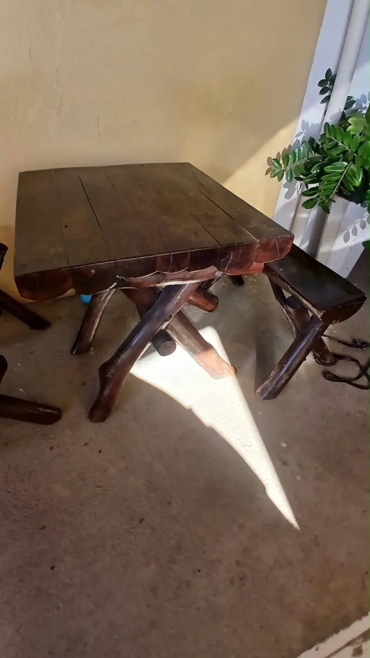 Mesa rústica de madeira  - Foto 2
