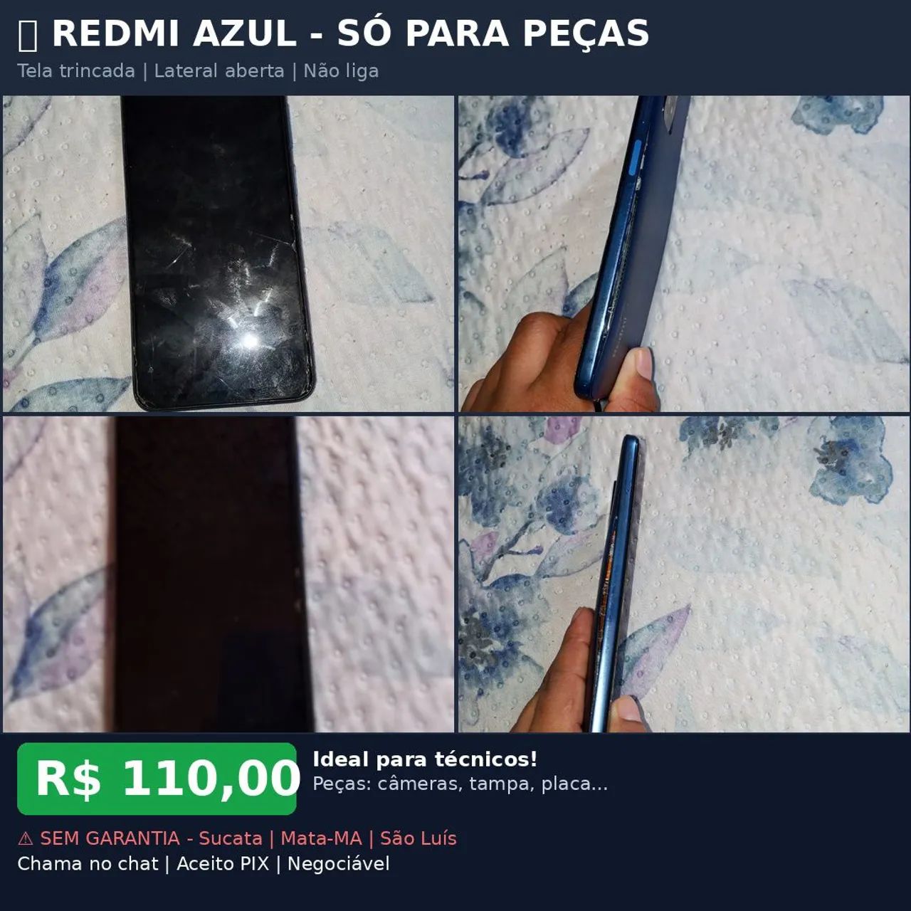 Redim azul - só para peças 