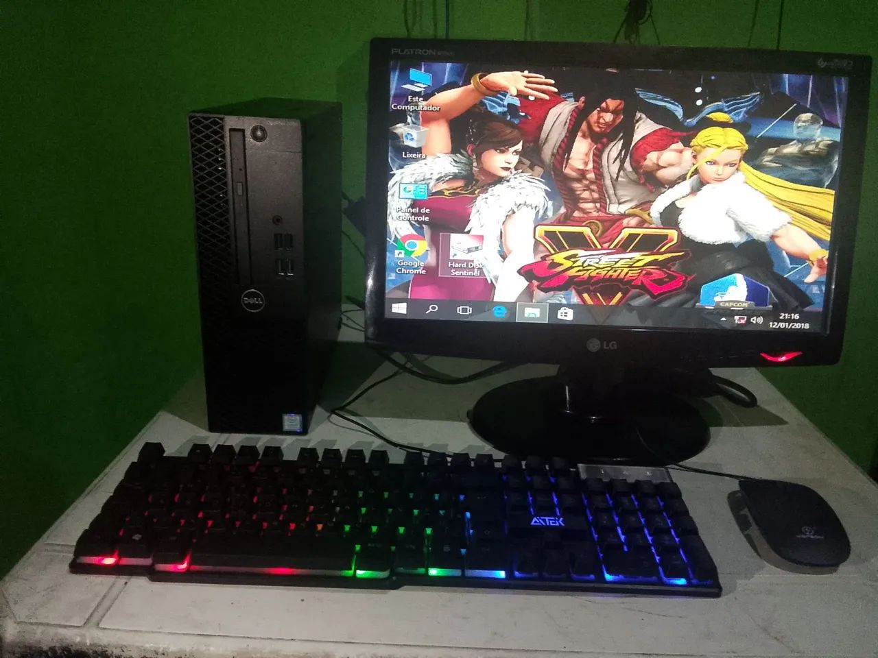 CPU core i3 7100 + 8 ram + tela 18,5 - Foto 2