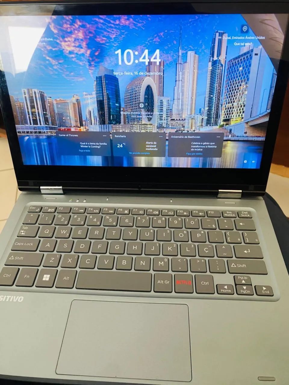 Notebook 2 em 1 Positivo Duo Intel Celeron Windows 11 Home 11,6" - Cinza Escuro