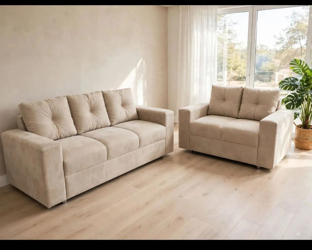 Sofá de 2 e 3 lugares novos lacrado 