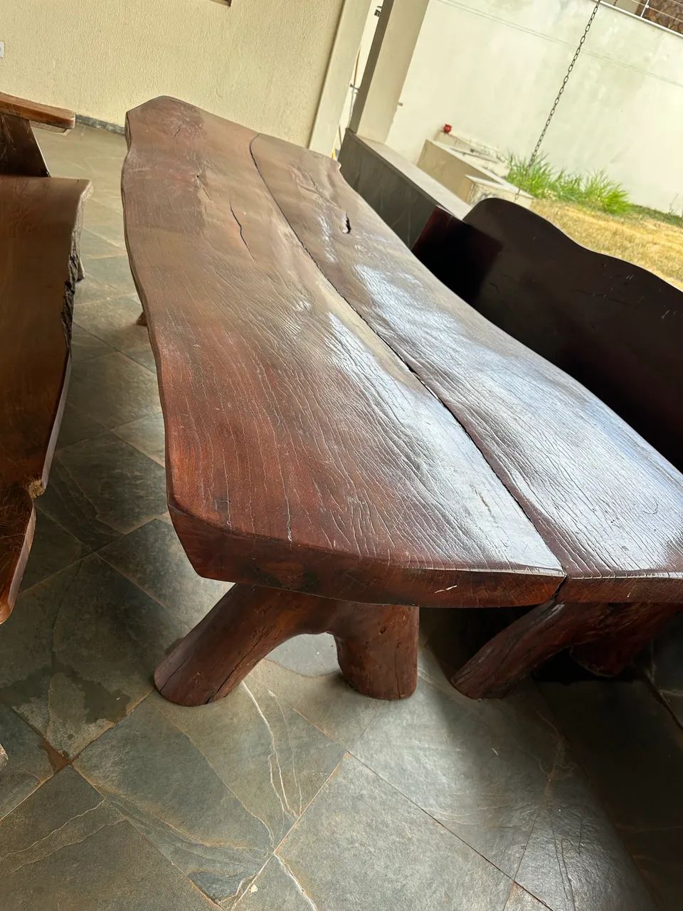 Mesa de madeira rústica  - Foto 4