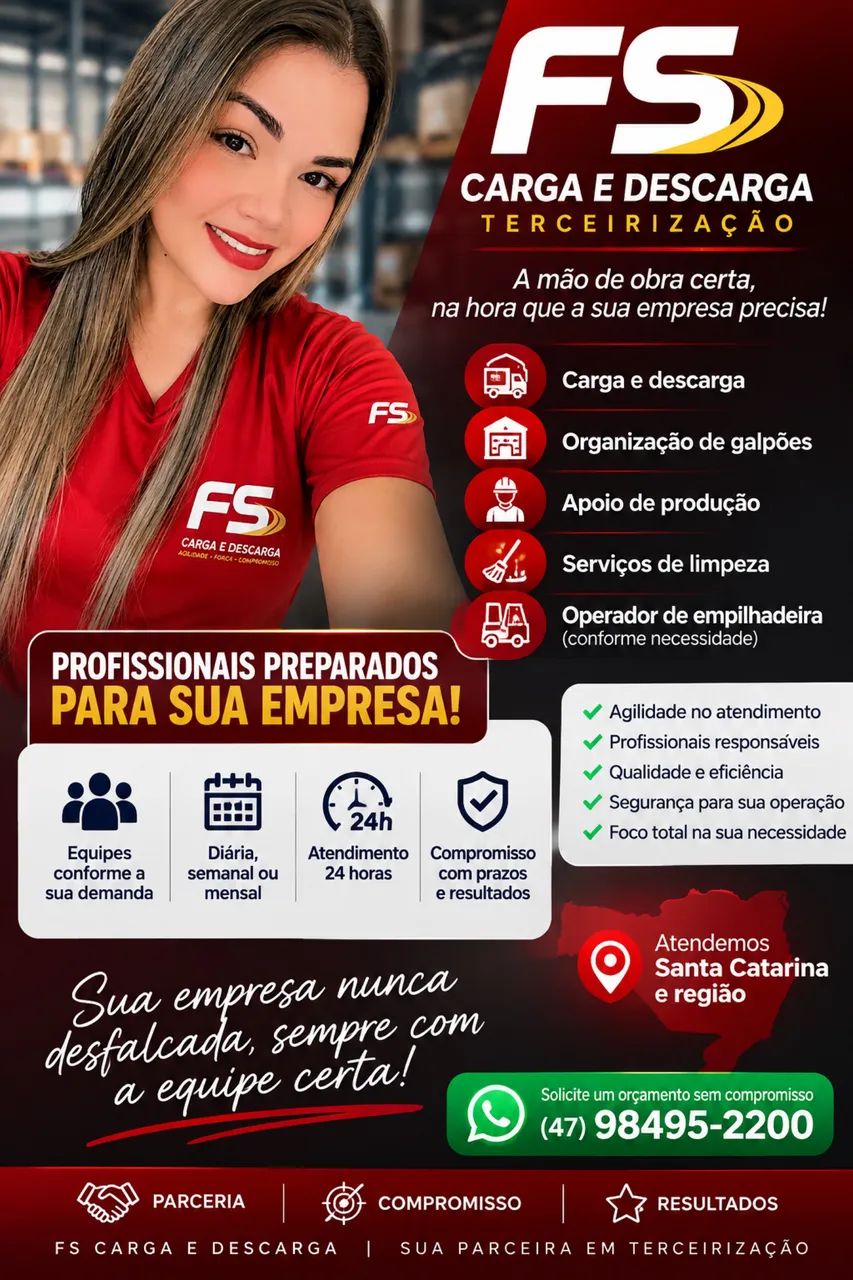 Carga e descarga terceirização de mão  de obra 