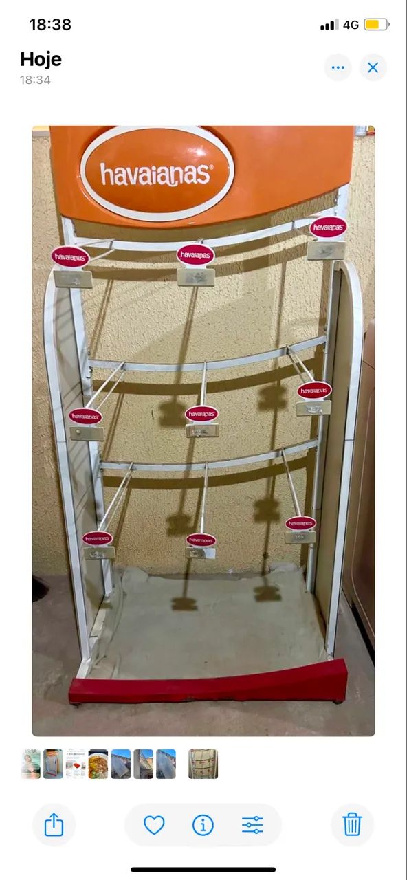 expositor de parede/torre para calçados 
