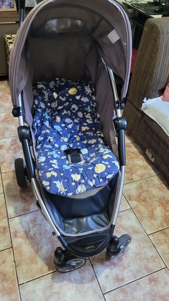 Carrinho de bebê em alumínio Kiddo - Foto 4