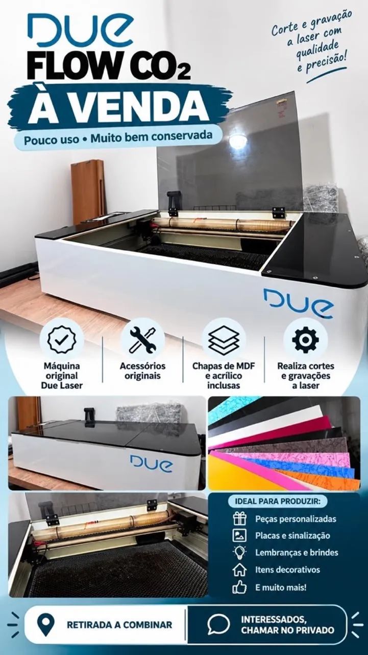 Máquina a laser Due Flow 