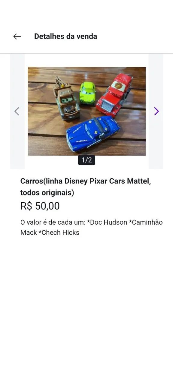 Carrinhos da coleçao CARROS