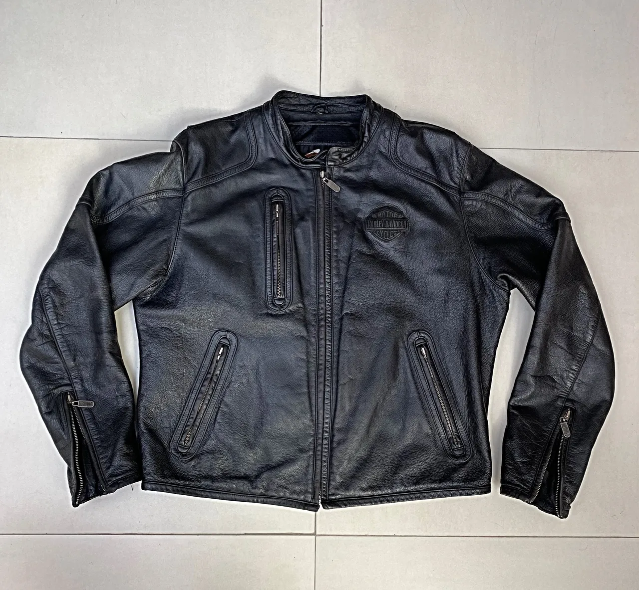 ジャケット・アウター Harley Davidson SCREAMIN'EAGLE Club 44 Jaqueta Harley-Davidson couro legítimo USA ano 90/2000 Screamin