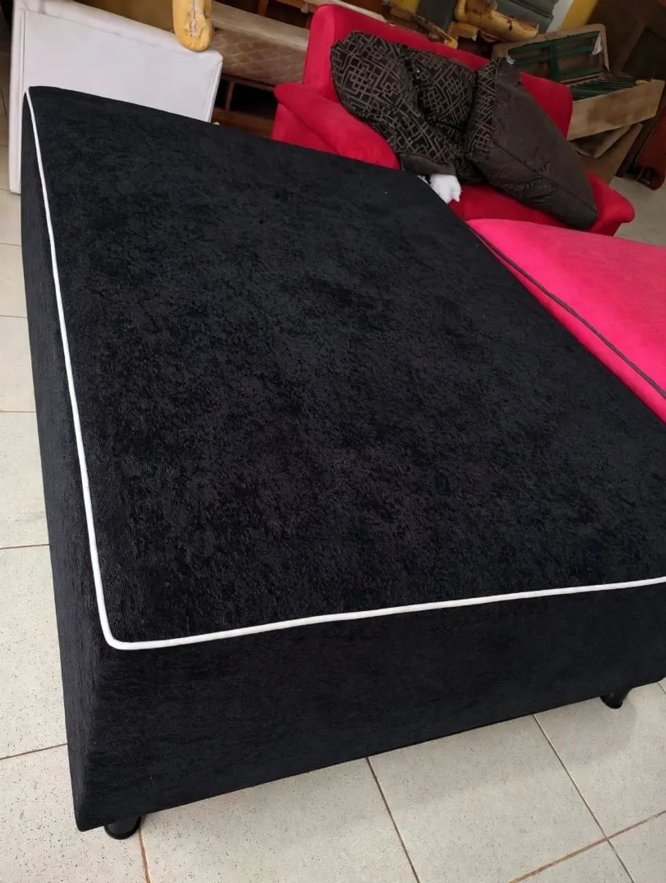 Cama box casal nova de espuma bem macia 