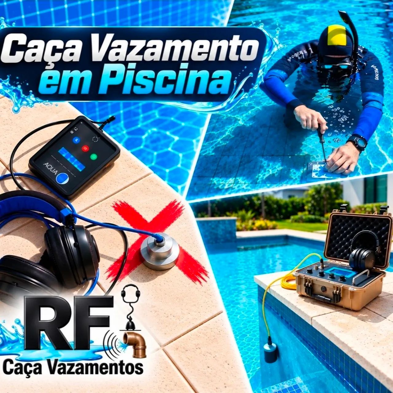 RF Caça Vazamento Piscina Florianópolis 
