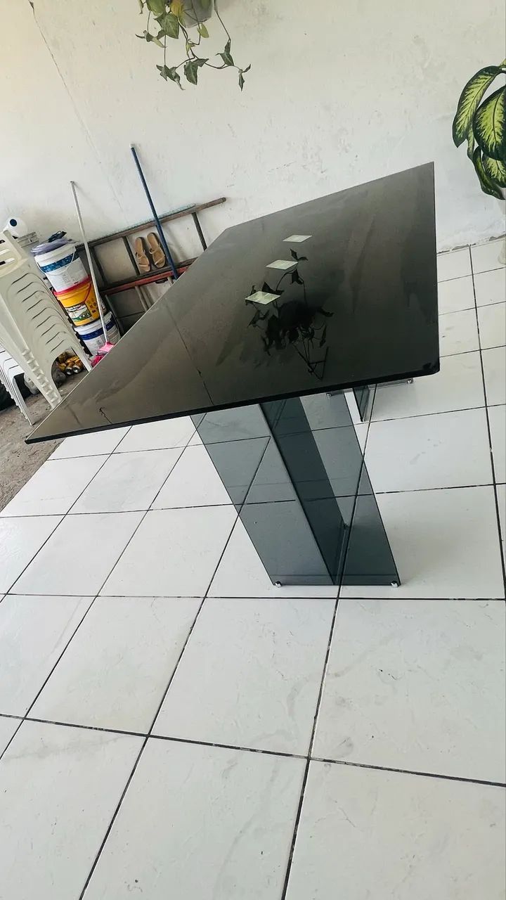Mesa de vidro com 6 cadeiras - Foto 4