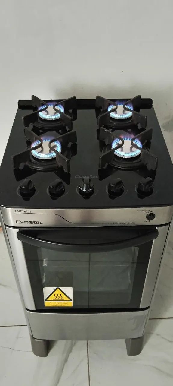 fogão esmaltec inox mesa de vidro  - Foto 5