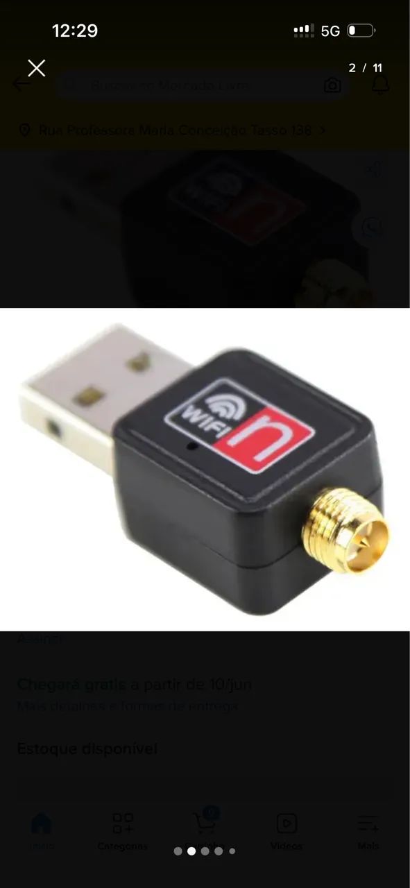 Adaptador WiFi USB 2.0 1200Mbps Antena Externa 802  - Foto 2