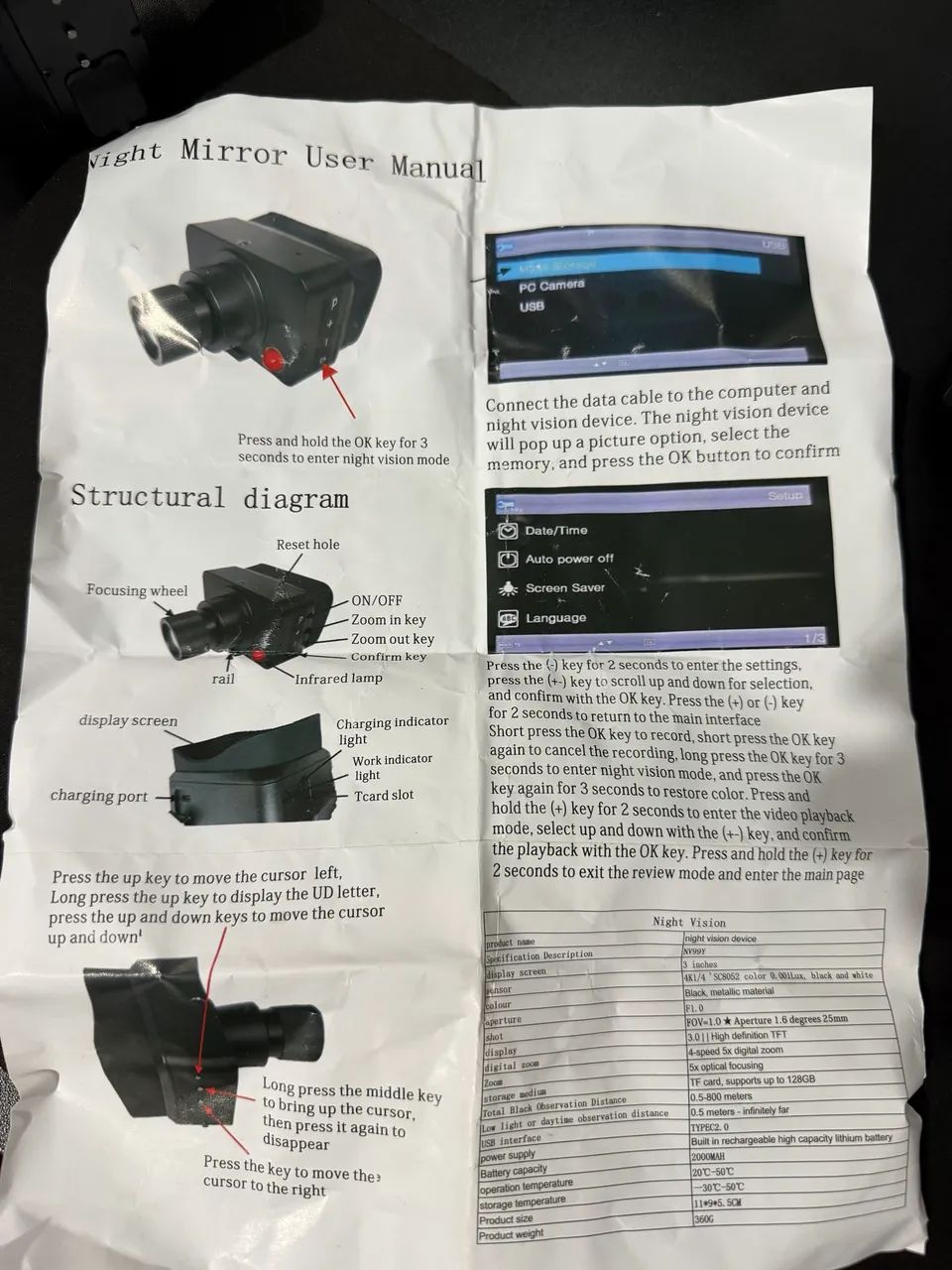 Câmera visão noturna com retículo caça - Foto 5