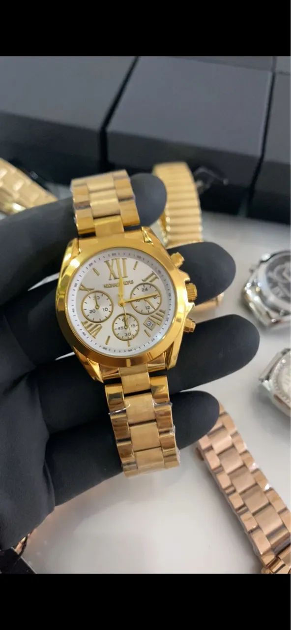 RELÓGIO MICHAEL KORS BANHADO A OURO 18k - Foto 5