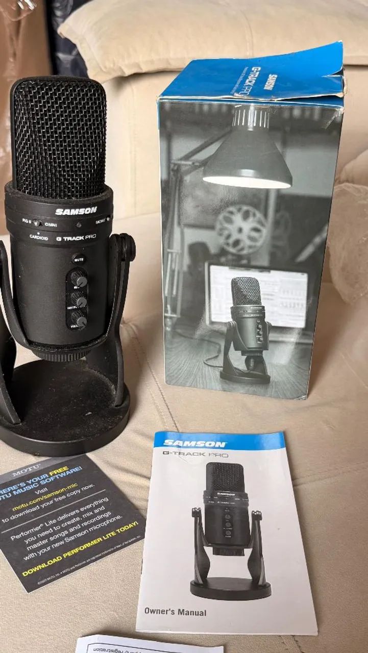 Microfone Condensador Samson G-Track Pro USB - Foto 6