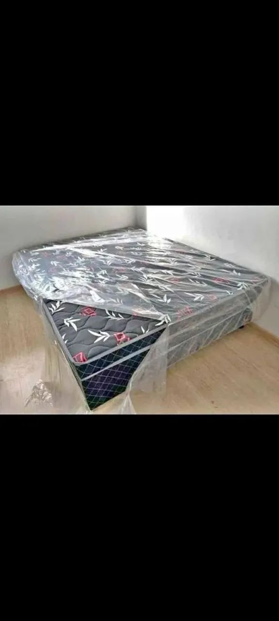Cama box casal 6cm confortável 