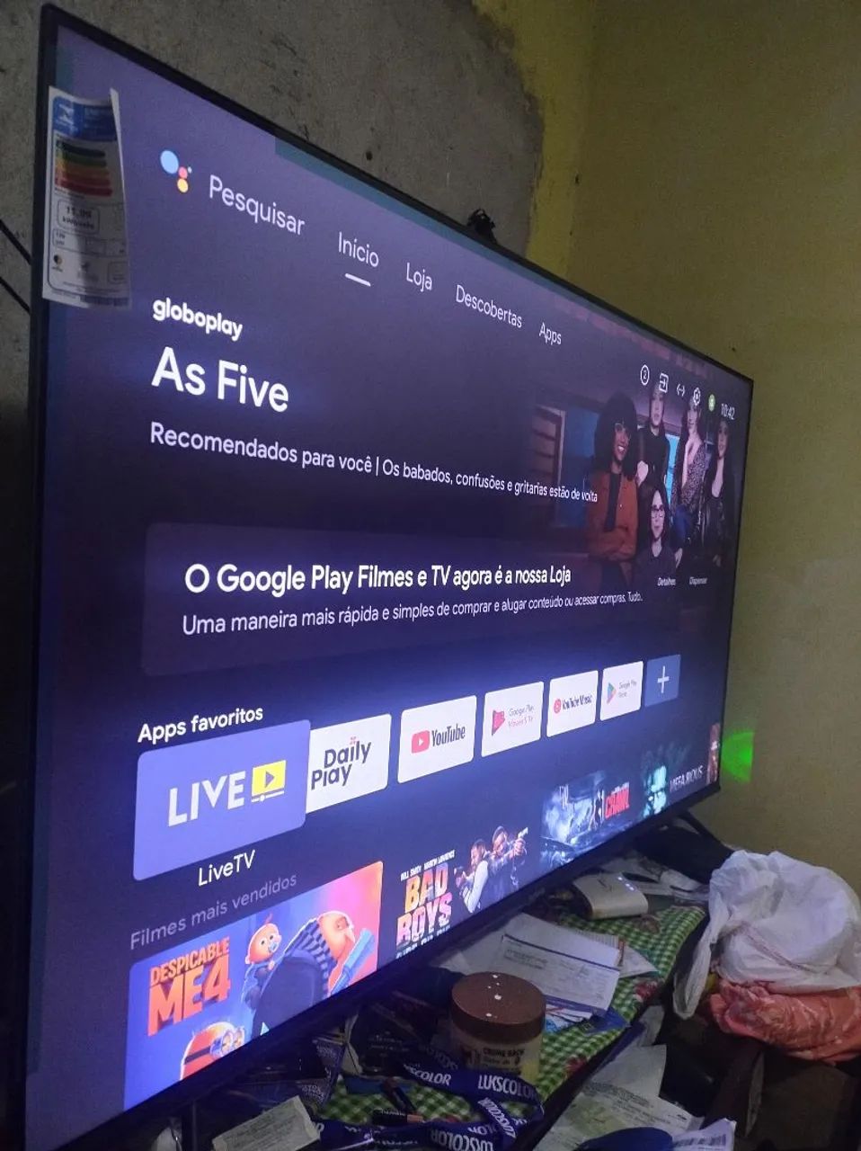 TV TCL 65 polegadas modelo 65P7K  só chamar quem tiver interesse em comprar  - Foto 5