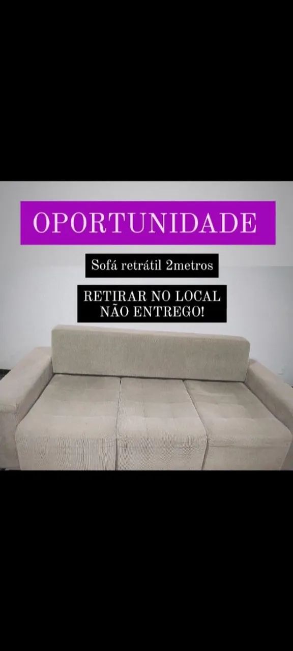 SOFÁ RETRÁTIL GRANDE USADO