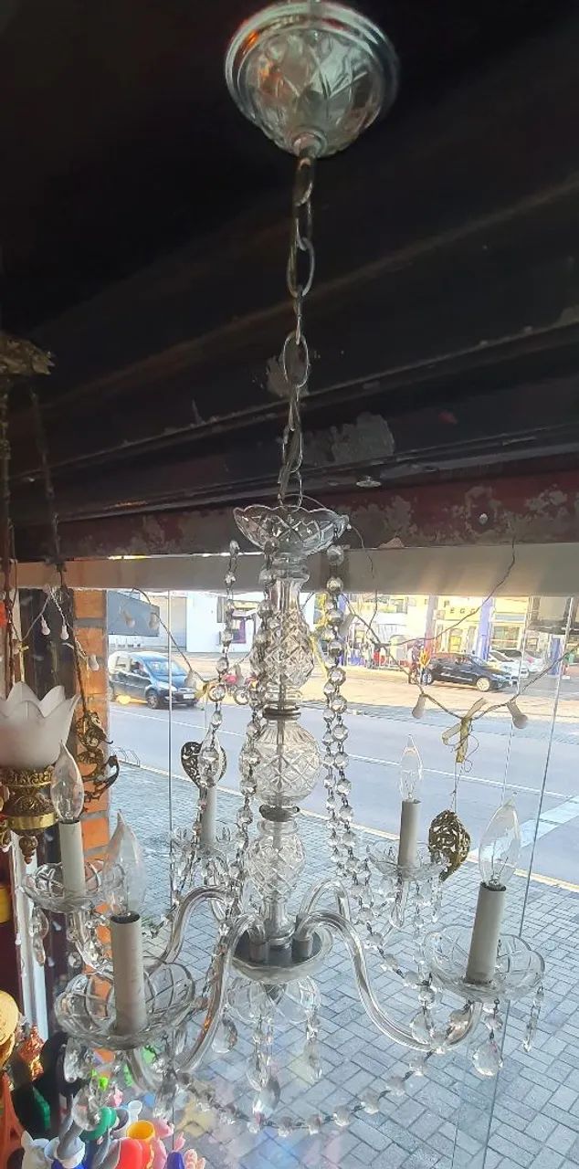 LUSTRE CLÁSSICO DE CRISTAL - LINDO E SOFISTICADO - Foto 3