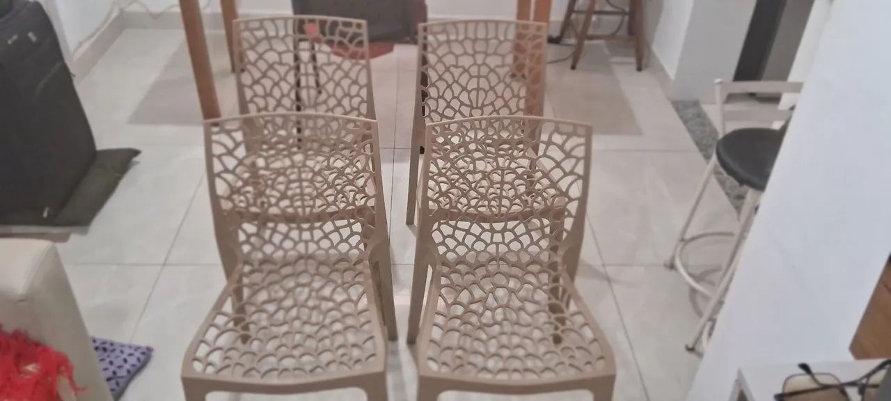 4 Cadeiras estilo colmeia  - Foto 2