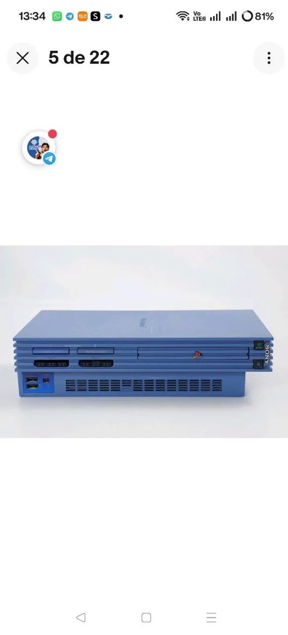 Console PS2 Ratchet Toys azul JAPONÊS E BLOQUEADO. (SEM O JOGO
