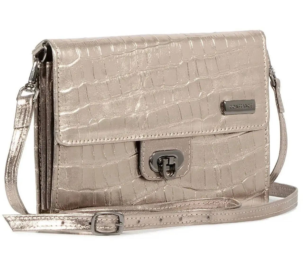 Bolsa  carteira croco Constance 
