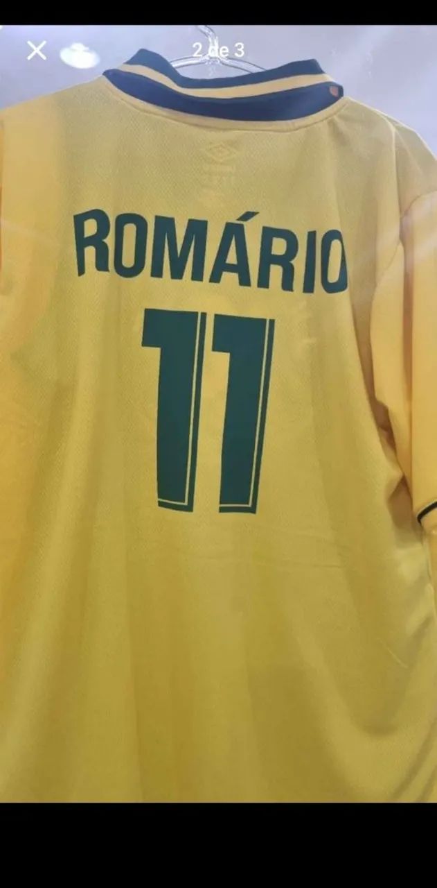 Camiseta Brasil Copa 94 Retro Romario 11 - Foto 3