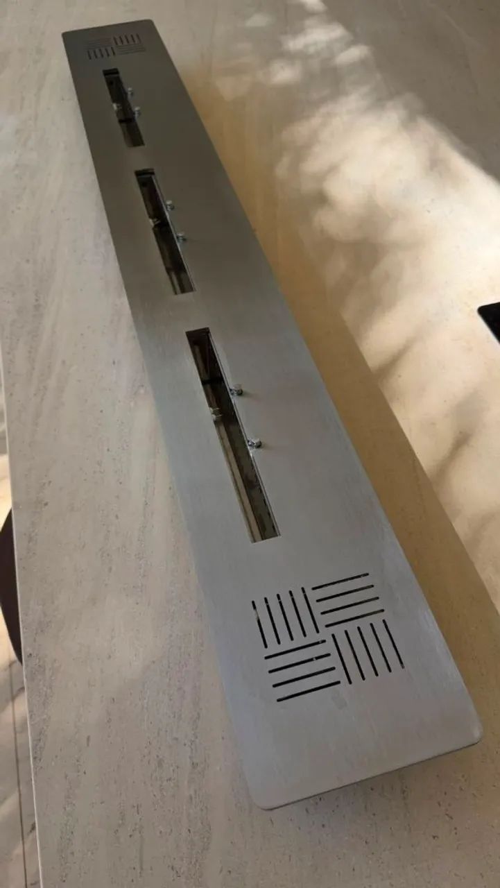 Lareira Ecológica Linear LCZ Decorfire 1,25 m - Aço Inox | Acendimento Eletrônico - Foto 5