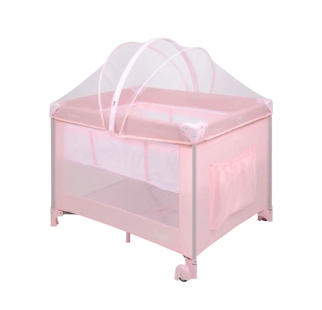 Berço Portátil Serenata Pink Burigotto Cercadinho Bebê - Foto 2