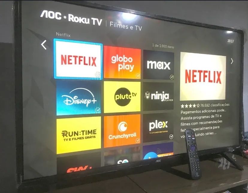 Tv smart 43 polegadas Roku 