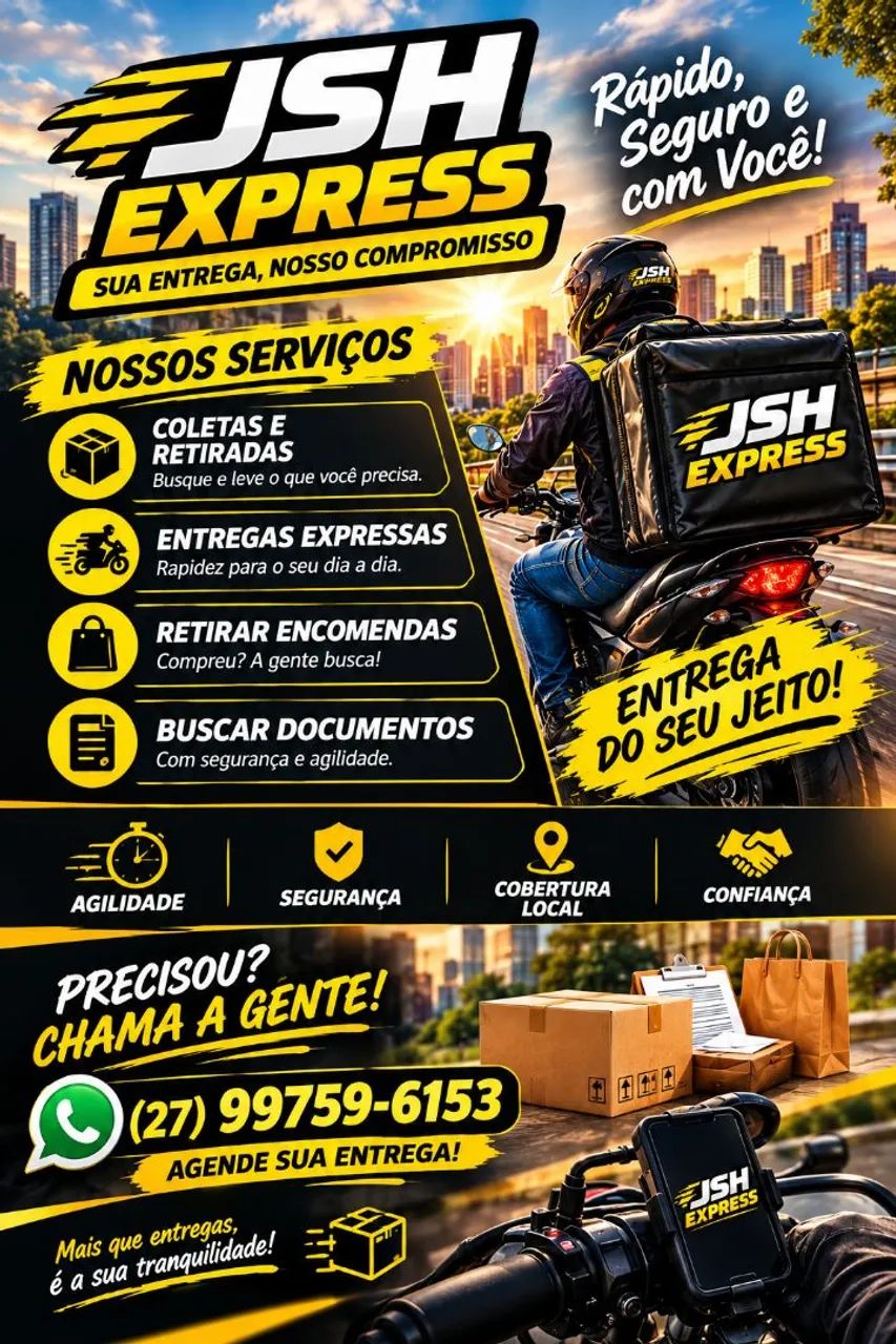  PRECISA DE UMA ENTREGA RÁPIDA, SEGURA E SEM COMPLICAÇÃO
