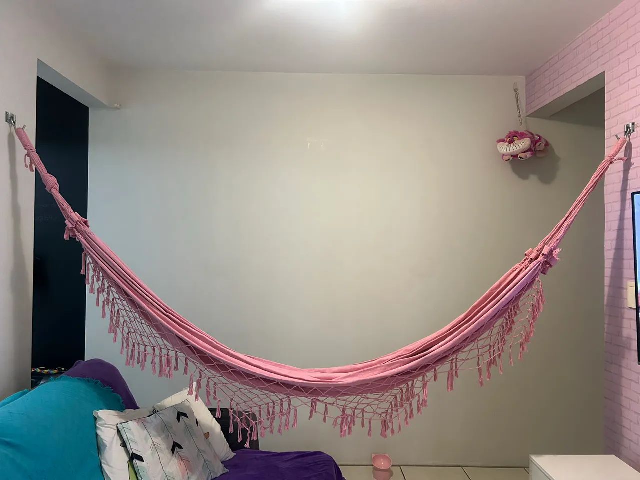 Rede descanso rosa