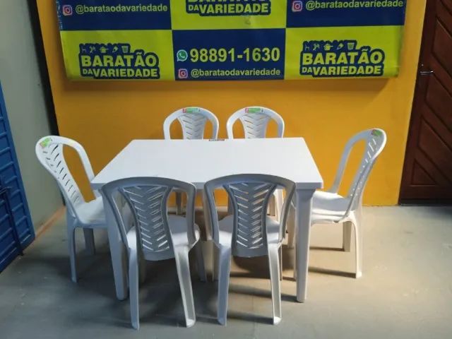 JOGO DE MESA RETANGULAR PLASTEX - Foto 2