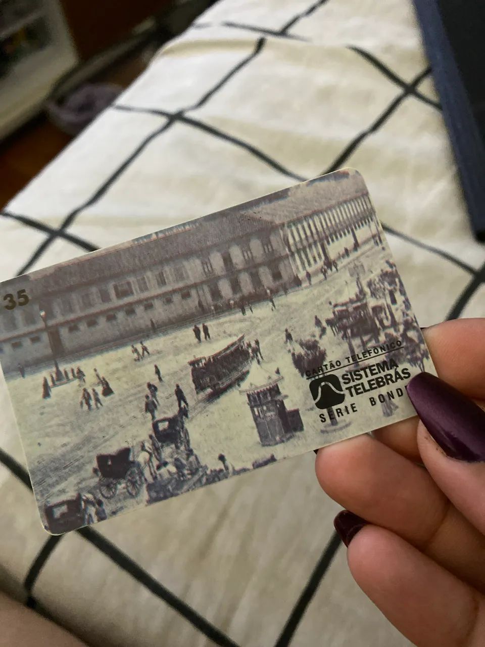 Telebrás Phone Card - RARE with Printing Error (Trolleybus)