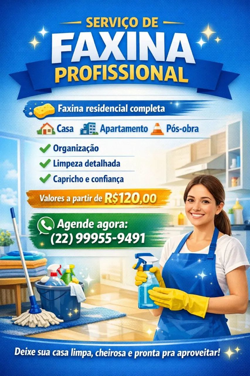 Faço faxina 
