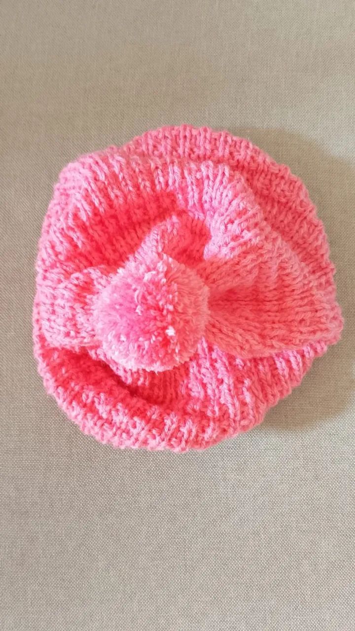 Gorro Touca de Frio - Rosa 1 - Foto 2