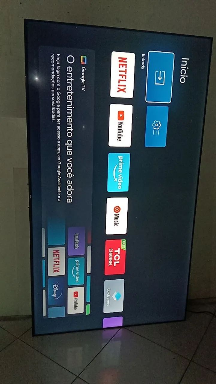TV 75 TCL ANDROID 4K ( SEMI NOVA)