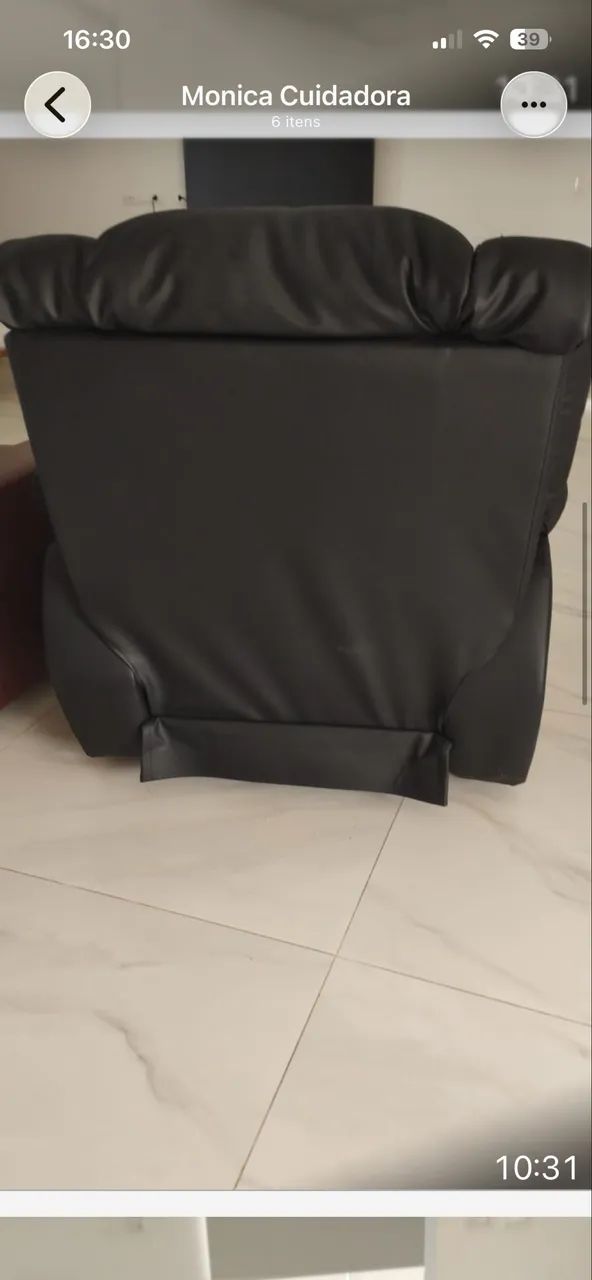 Poltrona de couro  - Foto 3