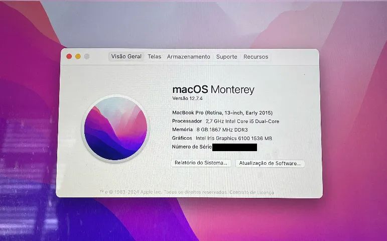 MacBook Pro 13インチmacOSSequoia Early 2015 MacBook Pro Retina 13