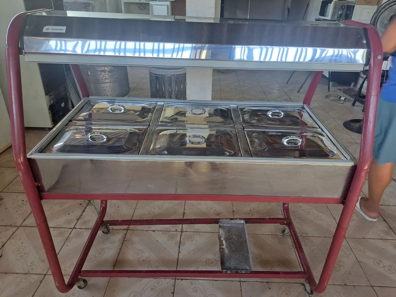 Balcão Buffet Self-Service Térmico 6 Cubas - Venâncio 